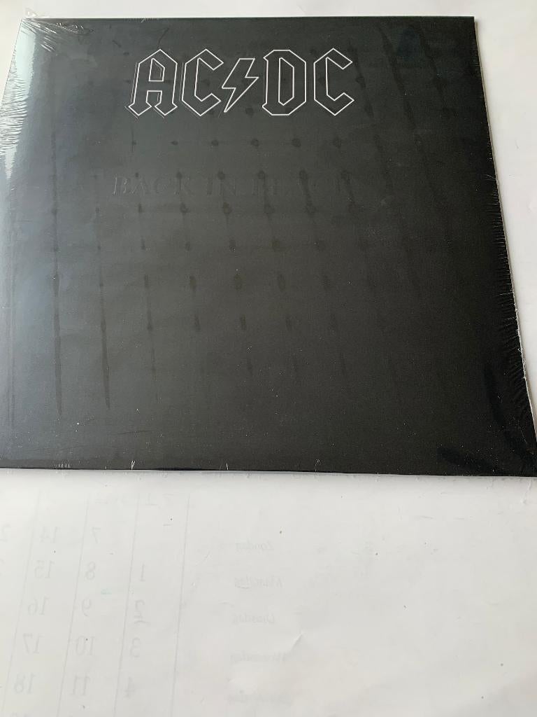 ACDC , AC/DC - Back In Black ( lp), Cd's en Dvd's, Vinyl | Hardrock en Metal, Verzenden, 1980 - 1989, Colored vinyl, Zo goed als nieuw