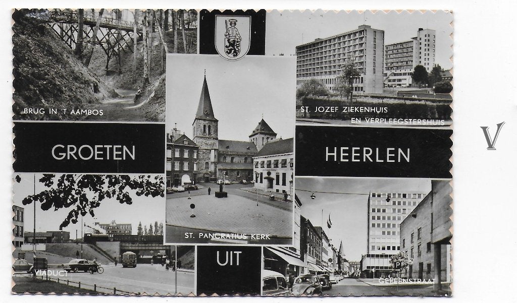 Heerlen Gelopen Ansichtkaart ( B5237), Ophalen of Verzenden, 1980 tot heden, Gelopen, Limburg