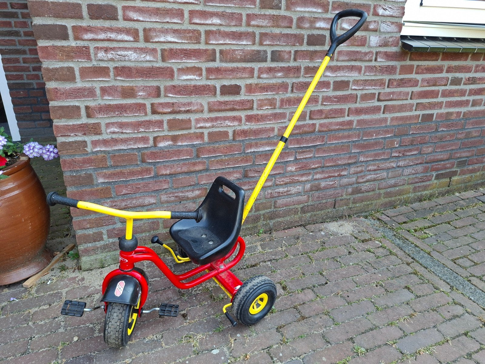 puky driewieler met duwstang, Ophalen, Gebruikt, Puky, Duwstang