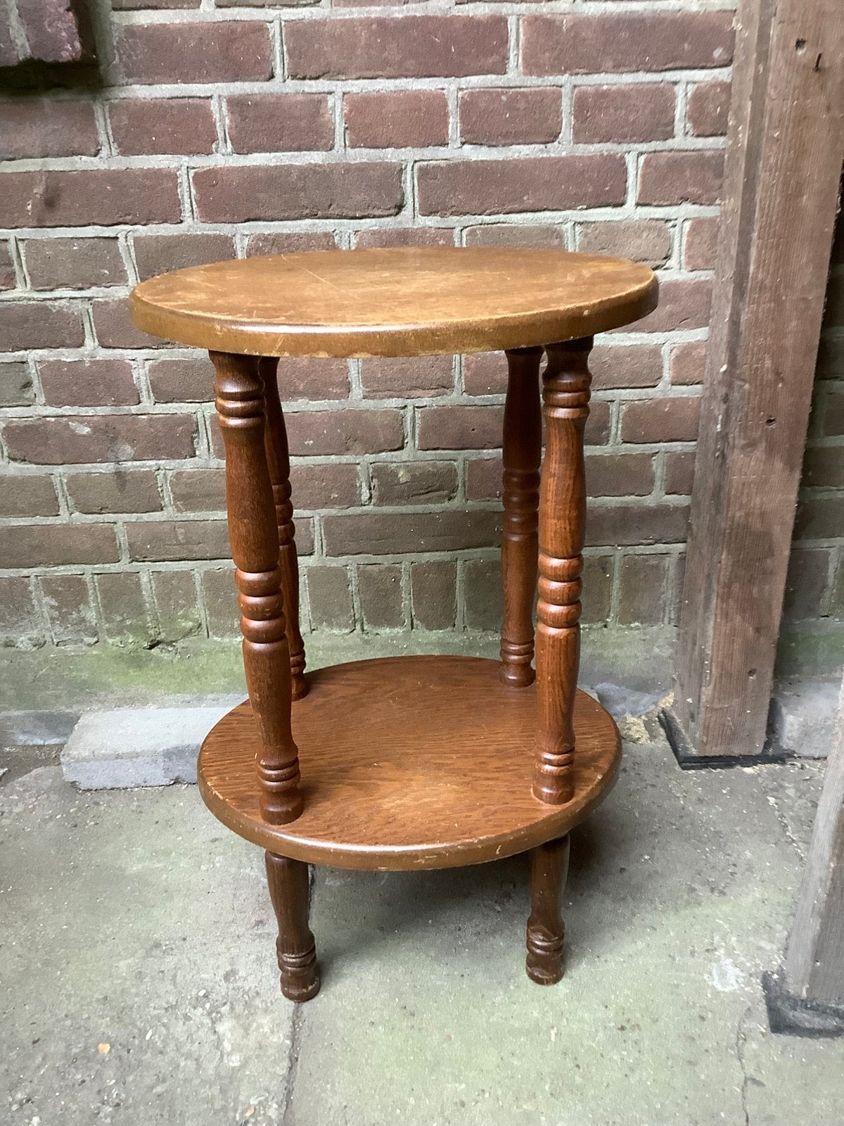Ovale bijzettafel plantentafel ovaal tafeltje, Huis en Inrichting, Tafels | Bijzettafels, Ophalen of Verzenden, Ovaal, Minder dan 55 cm