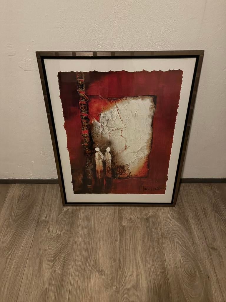 Schilderij, Ophalen of Verzenden, Zo goed als nieuw, Hout, Minder dan 50 cm