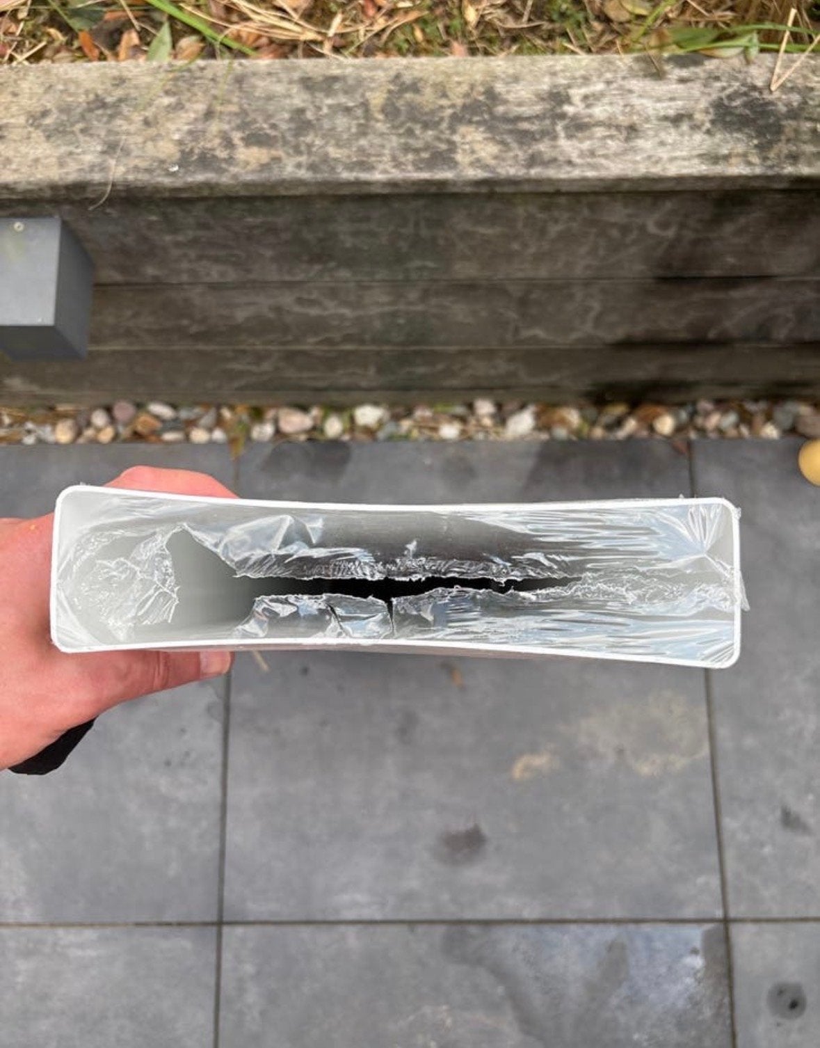 GRATIS | Witte koof voor luchtafvoer - 82,5x5,5x22 cm, Ophalen, Kunststof, Overige typen, Nieuw