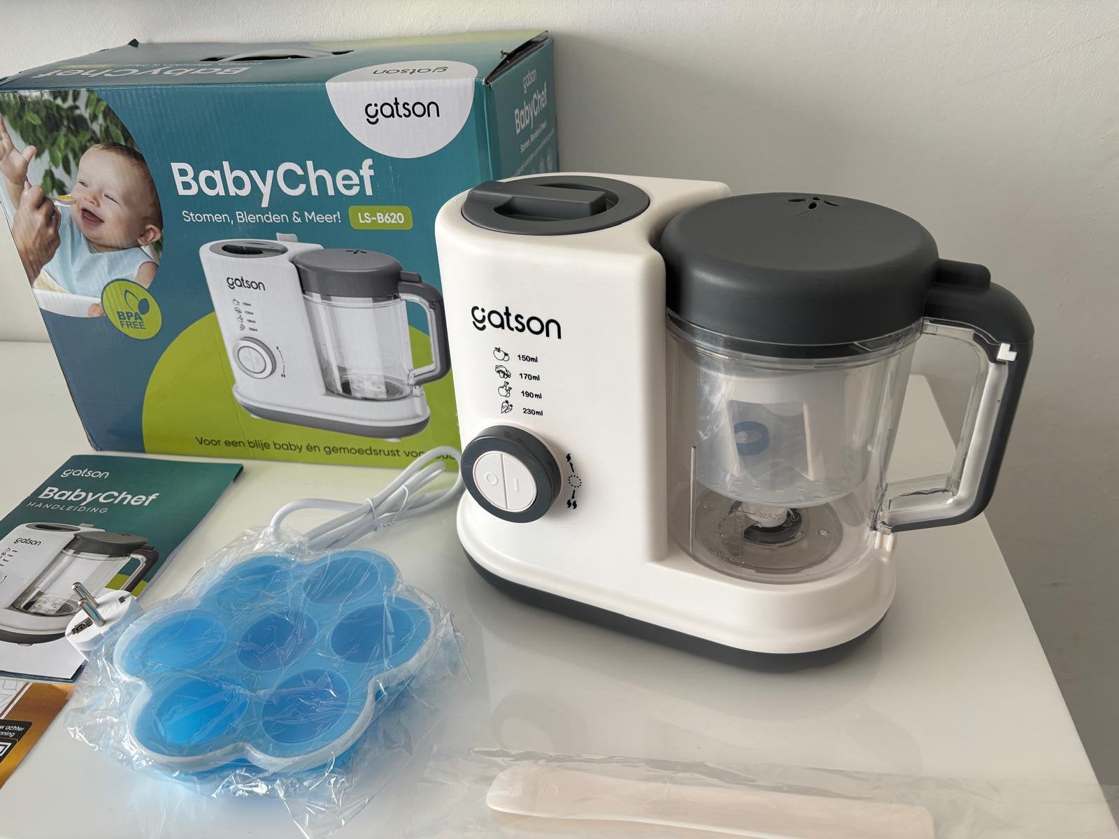 Gatson BabyChef blender en stomer baby food maker nieuw, Ophalen, Nieuw, Blender-accessoire