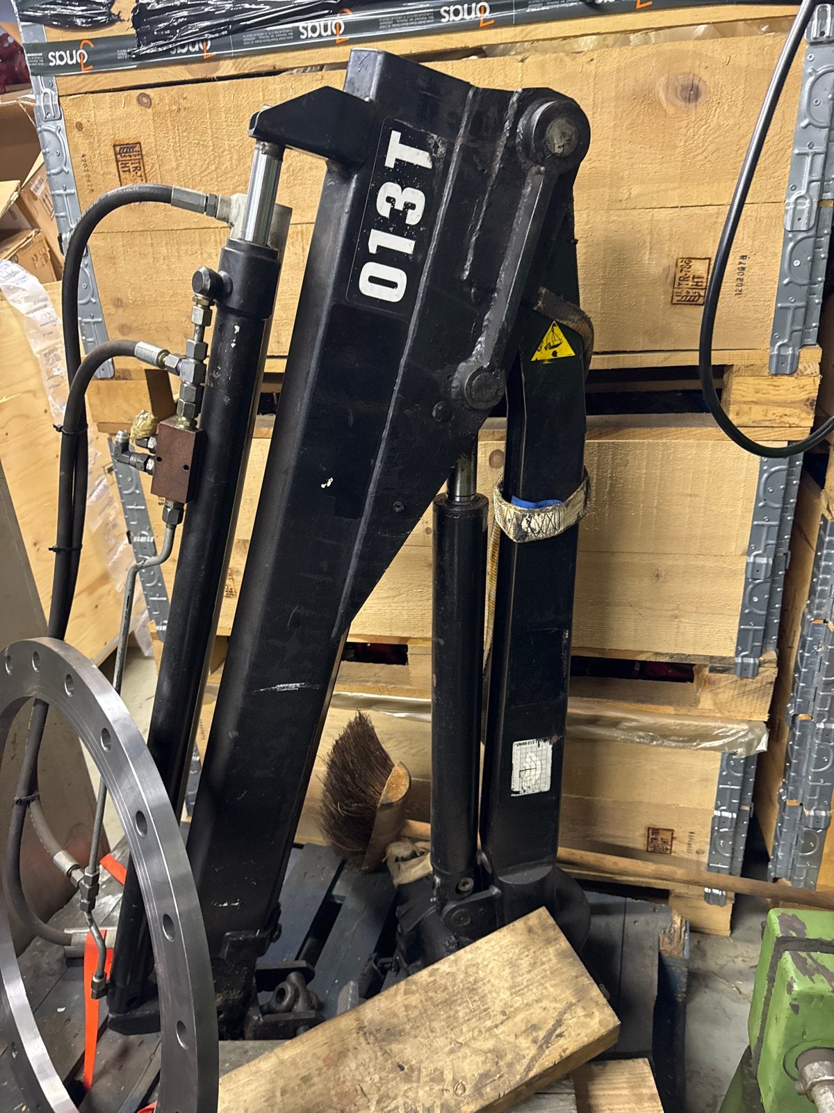 Hydraulische kraanarm 013T hiab, Ophalen, Gebruikt