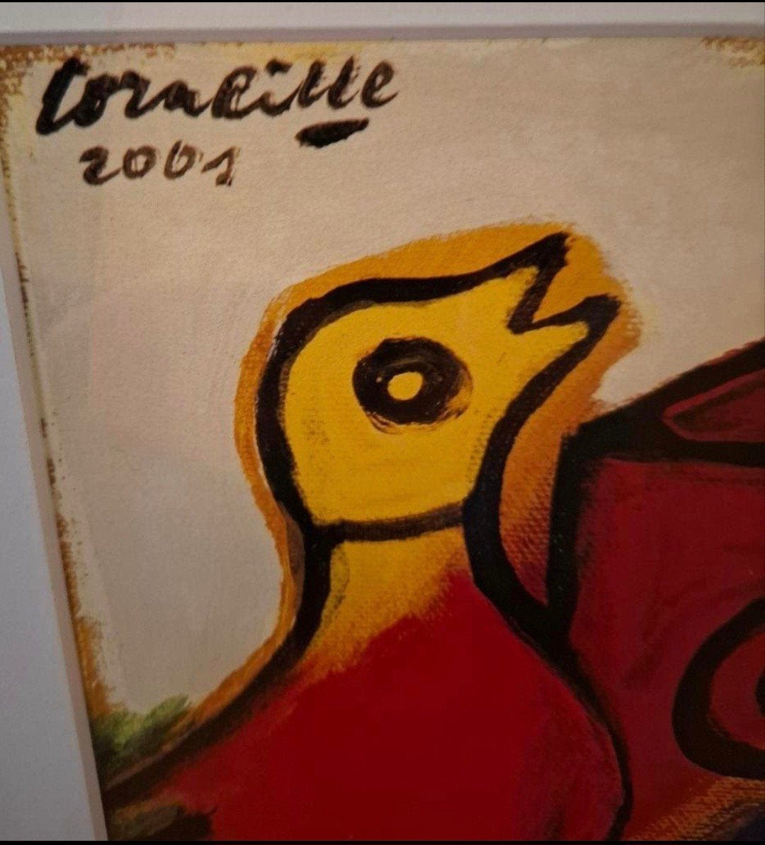 Mooie reproductie van een werk van Corneille, ingelijst, Antiek en Kunst, Kunst | Litho's en Zeefdrukken, Ophalen of Verzenden