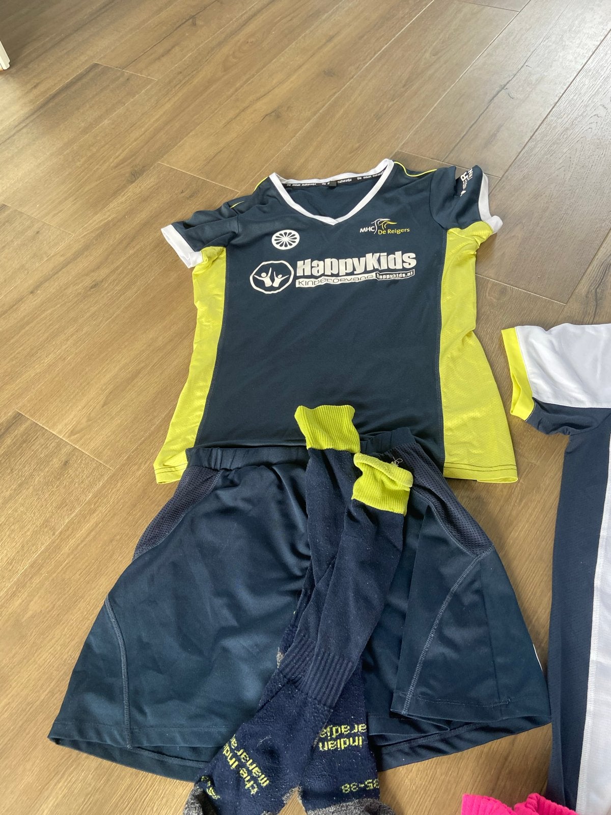 Hockeykleding set MHC de Reigers (shirt, rokje, sokken), Blauw, Overige typen, Ophalen of Verzenden, Maat 36 (S)