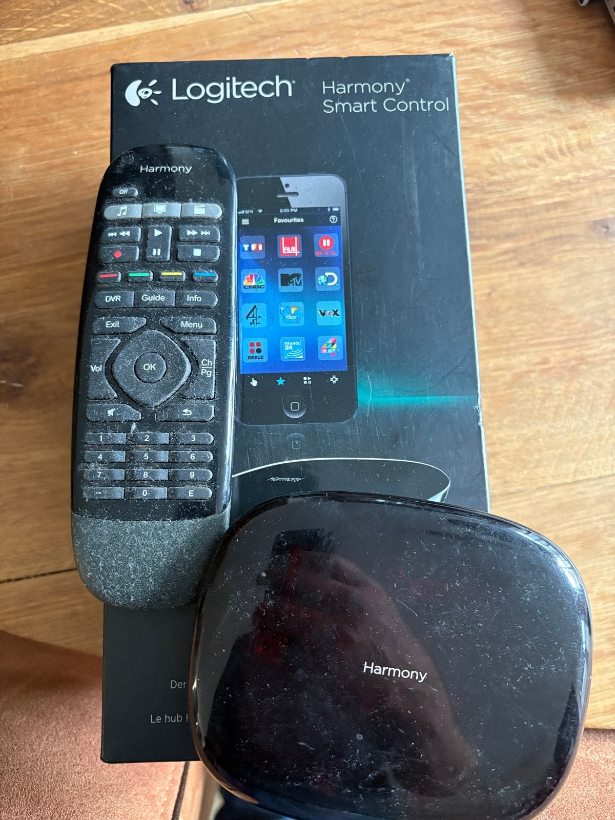 Logitech Harmony Smart Control afstandsbediening, Audio, Tv en Foto, Ophalen of Verzenden, Gebruikt, Universeel, Dvd