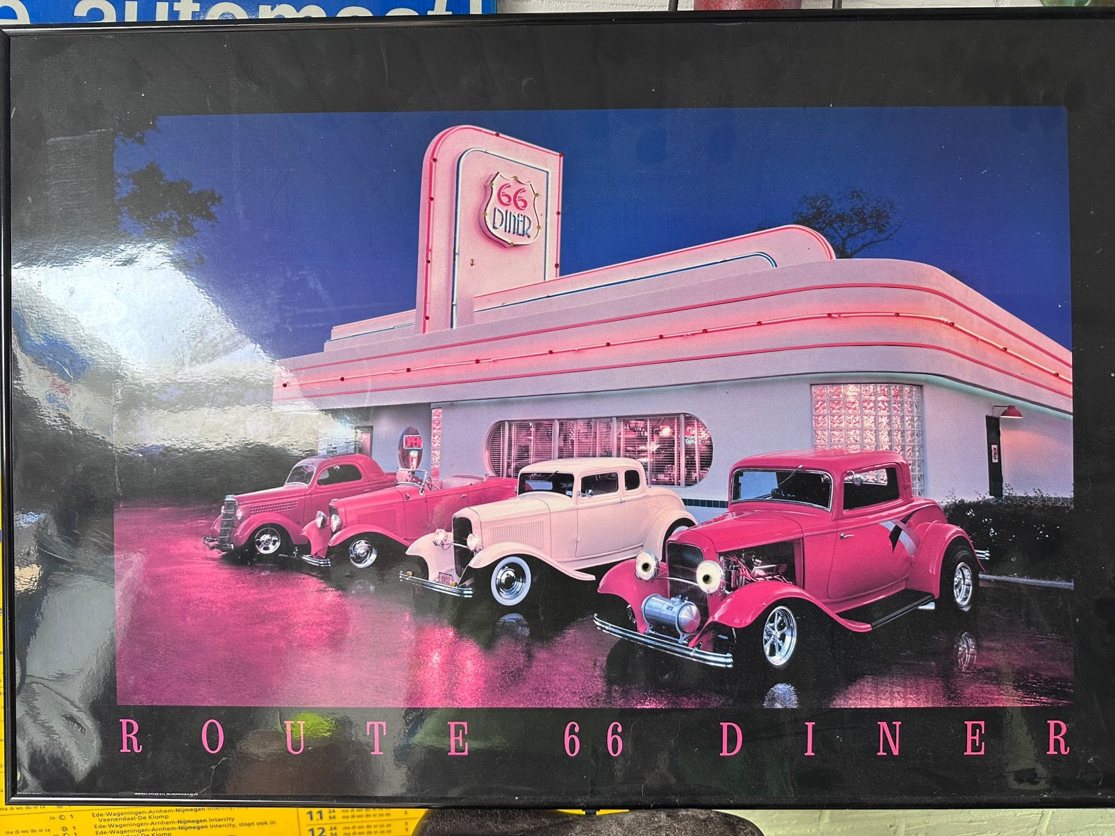 Route 66 deco, Ophalen, Gebruikt, 62 cm, Decoratieobject