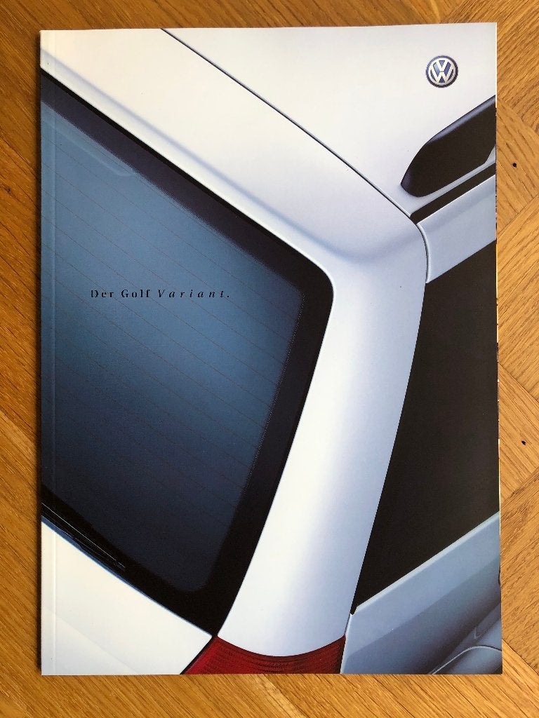 Volkswagen Der Golf Variant folder 2001, Boeken, Volkswagen, Ophalen of Verzenden, Zo goed als nieuw, Volkswagen