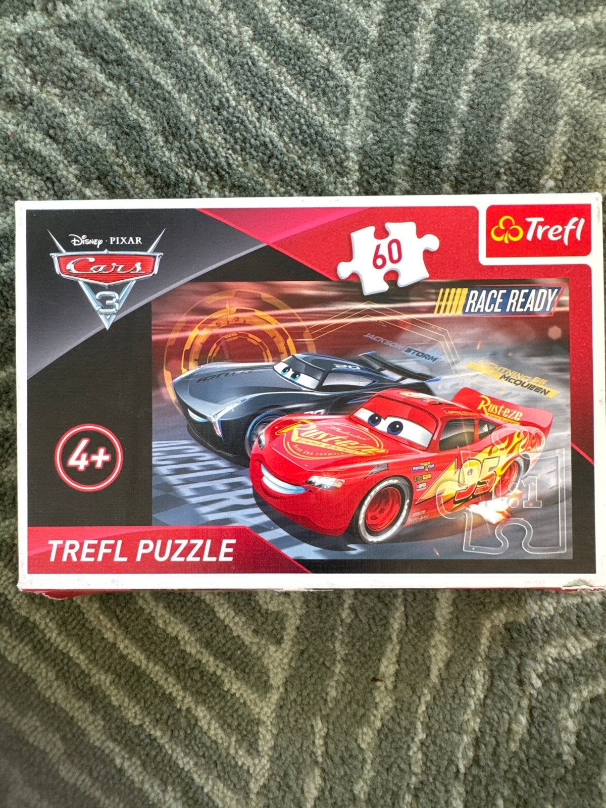 Disney Pixar Cars 3 Trefl Legpuzzel 60 Stukjes, Ophalen of Verzenden, Minder dan 500 stukjes, Zo goed als nieuw, Legpuzzel