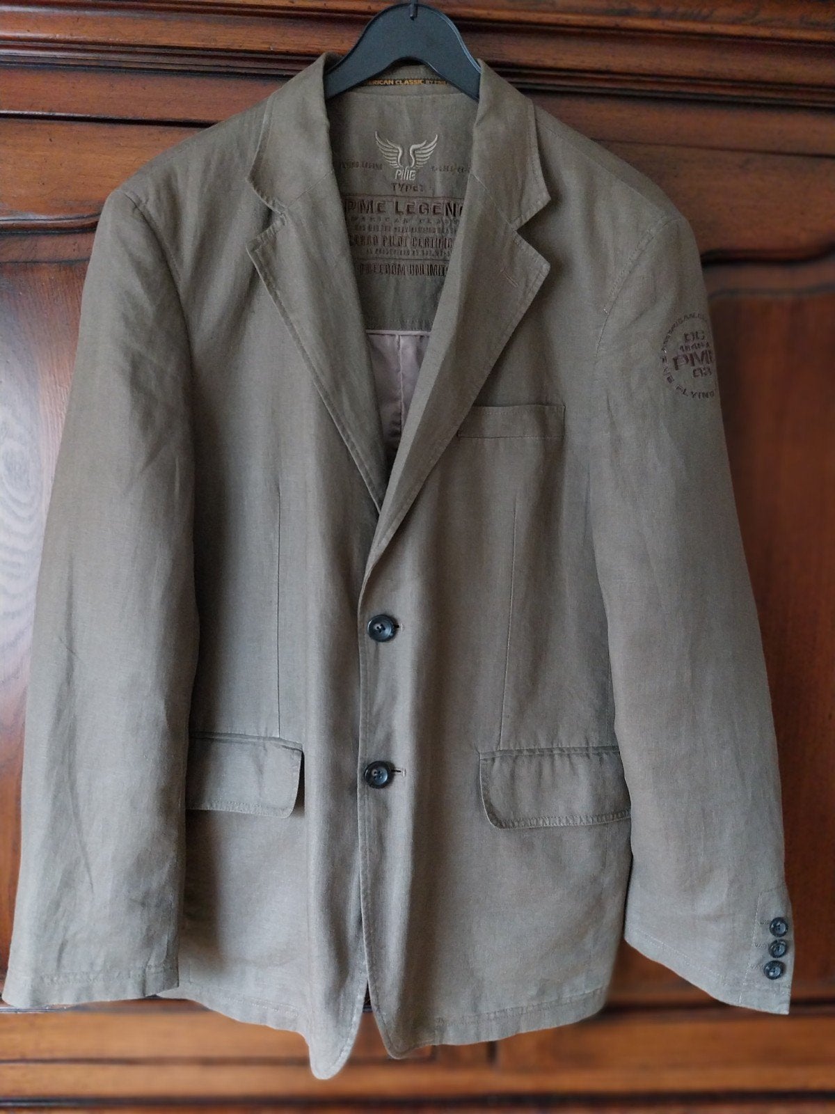 LINNEN BLAZER, Kleding | Heren, Ophalen of Verzenden, Beige