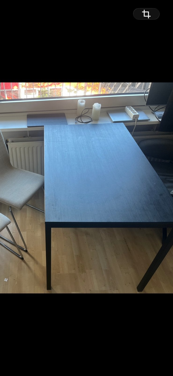 Ikea Sandberg tafel 110x67, 100 tot 150 cm, Zo goed als nieuw, Rechthoekig, 50 tot 100 cm
