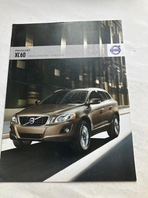 Prijslijst    Volvo  XC60    Modeljaar 2009   mei 2008    NL, Boeken, Auto's | Folders en Tijdschriften, Ophalen of Verzenden