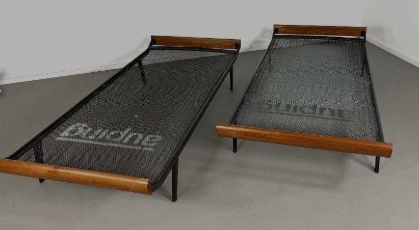 2 x Cleopatra 1 pers bed Auping, Ophalen, Gebruikt, Eenpersoons, 190 cm of minder