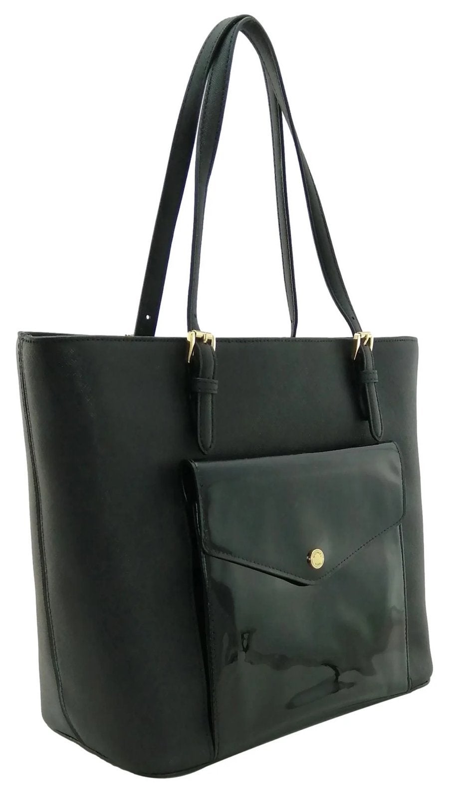 Michael Kors Jet Set Pocket Tote tas, Ophalen of Verzenden, Gebruikt, Zwart, Schoudertasje