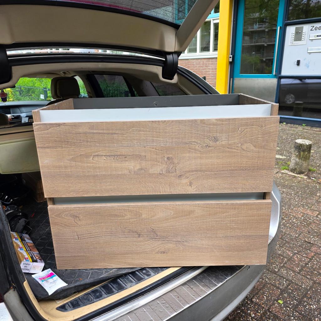 Badkamermeubel wastafel 80cm breed, Huis en Inrichting, Badkamer | Badkamermeubels, Ophalen, 50 tot 100 cm, Zo goed als nieuw