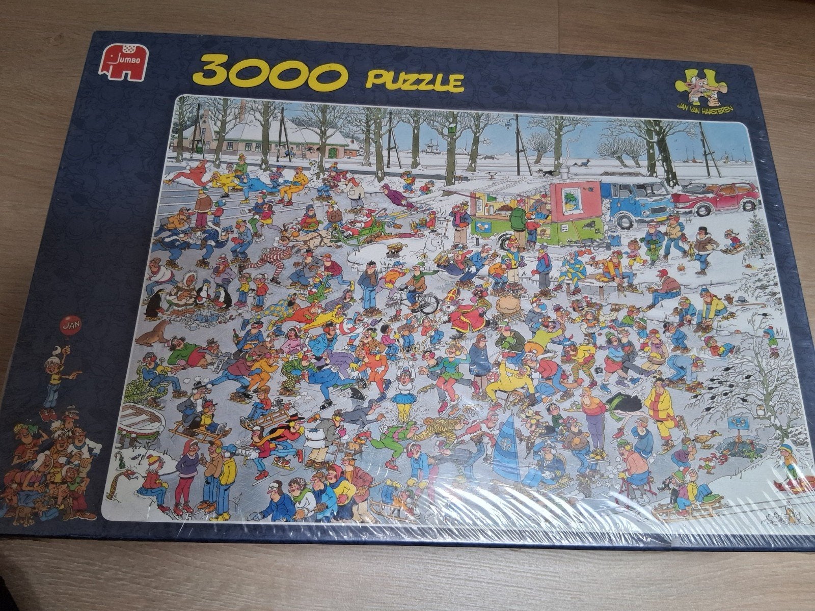 Jan van Haasteren puzzel Ijspret 3000 st Nieuw, Hobby en Vrije tijd, Denksport en Puzzels, Ophalen of Verzenden, Meer dan 1500 stukjes