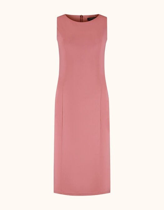 LADRESS DUSTY PINK travel jersey jurk met kaartjes, Verzenden, Maat 46/48 (XL) of groter, Nieuw, Knielengte