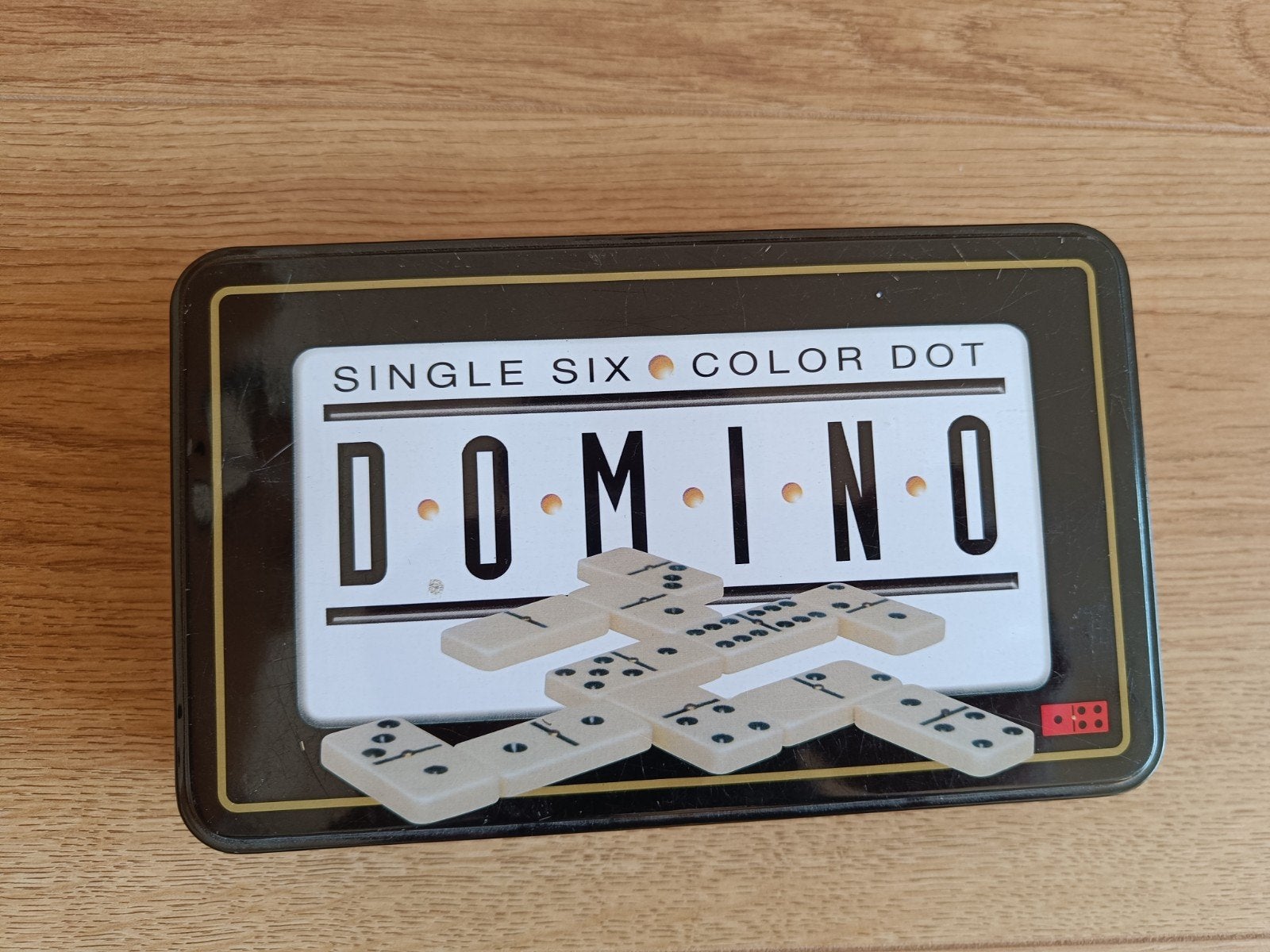 Domino spel in blik, Ophalen of Verzenden, Gebruikt
