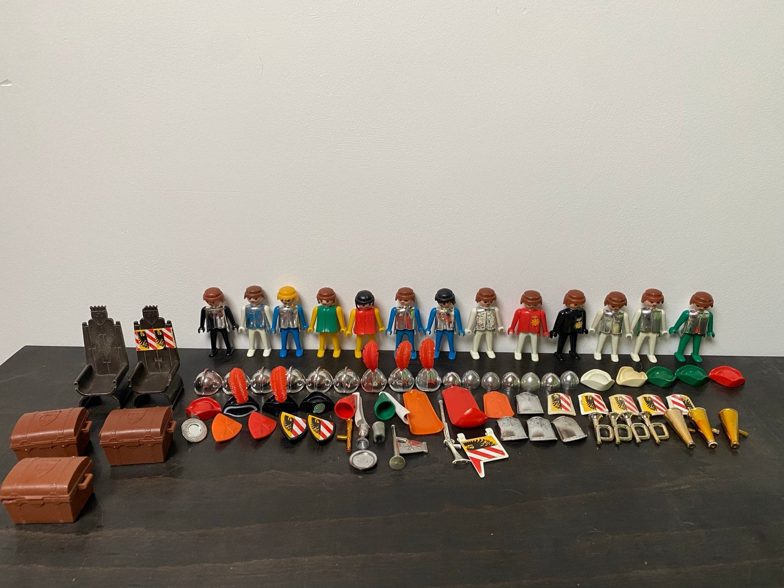Playmobil jaren '70: 13 poppetjes met accessoires, Ophalen of Verzenden, Gebruikt