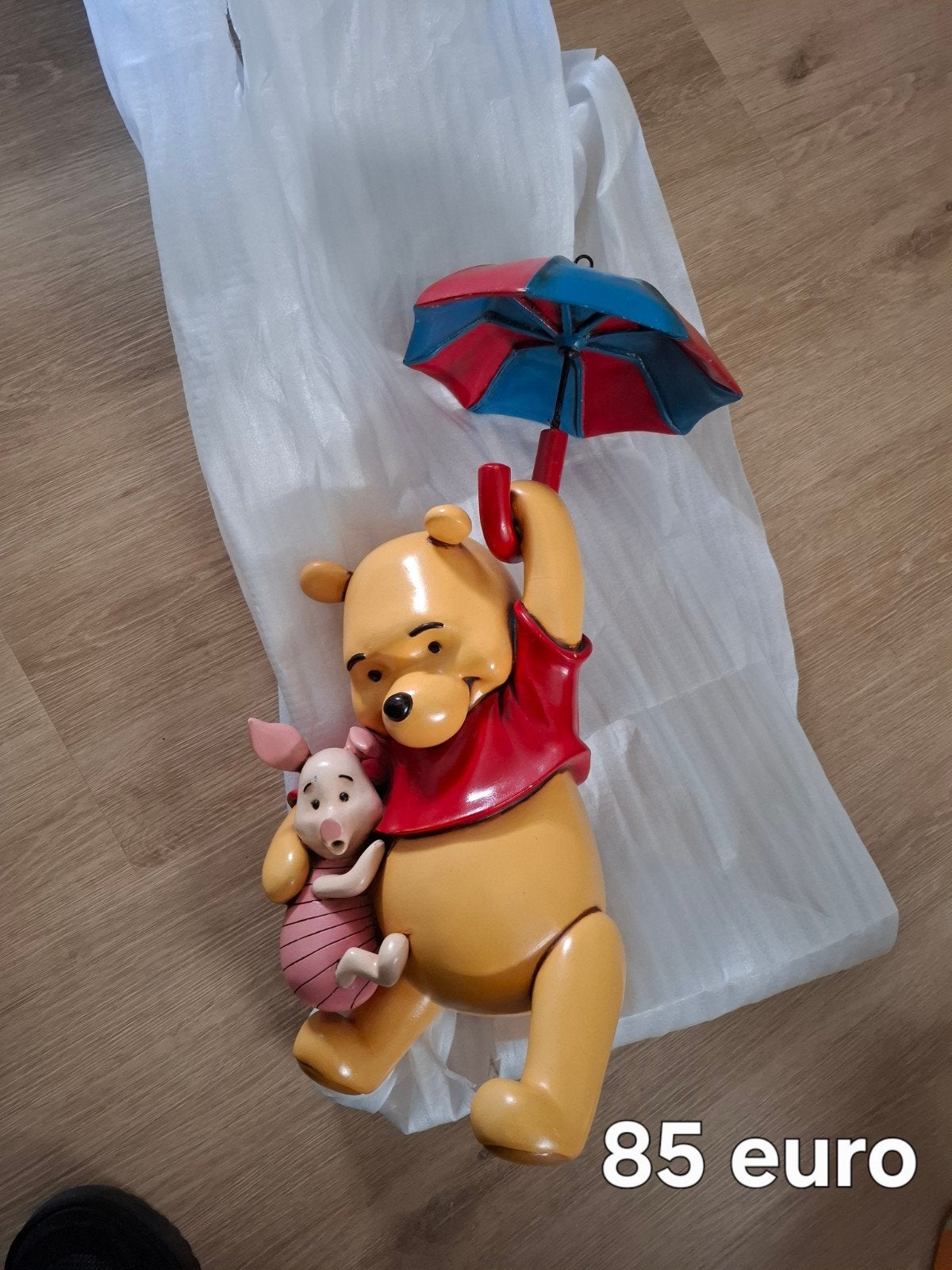 Disney beeld winnie de pooh met piglet knorretje, Verzamelen, Disney, Ophalen, Winnie de Poeh of vrienden, Zo goed als nieuw, Beeldje of Figuurtje