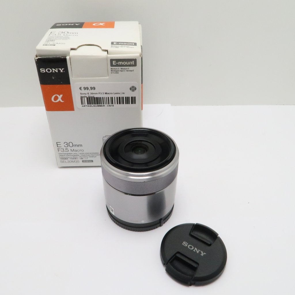 Sony E 30mm F3.5 Macro Lens | in Nette Staat, Sony, Zo goed als nieuw, Support@sony.com, 1-7-1 Konan, Minato-ku
Tokyo 108-0075
Japan