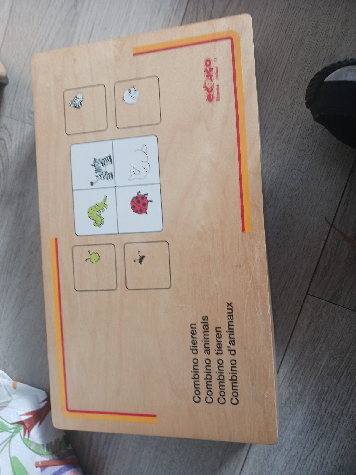 Educo Combino Dieren Puzzelspel Houten Speelgoed, Kinderen en Baby's, Ophalen, Gebruikt, Puzzelen