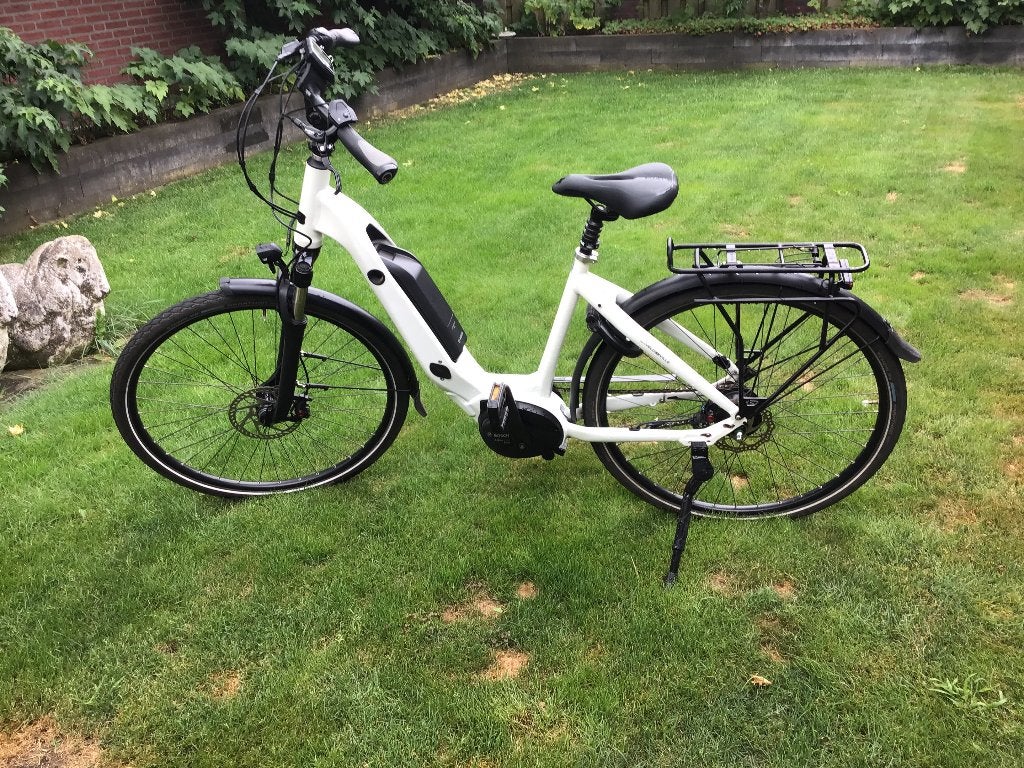 Ebike, Fietsen en Brommers, Fietsen | Dames | Damesfietsen, Gebruikt, Versnellingen, Schijfrem, Ophalen