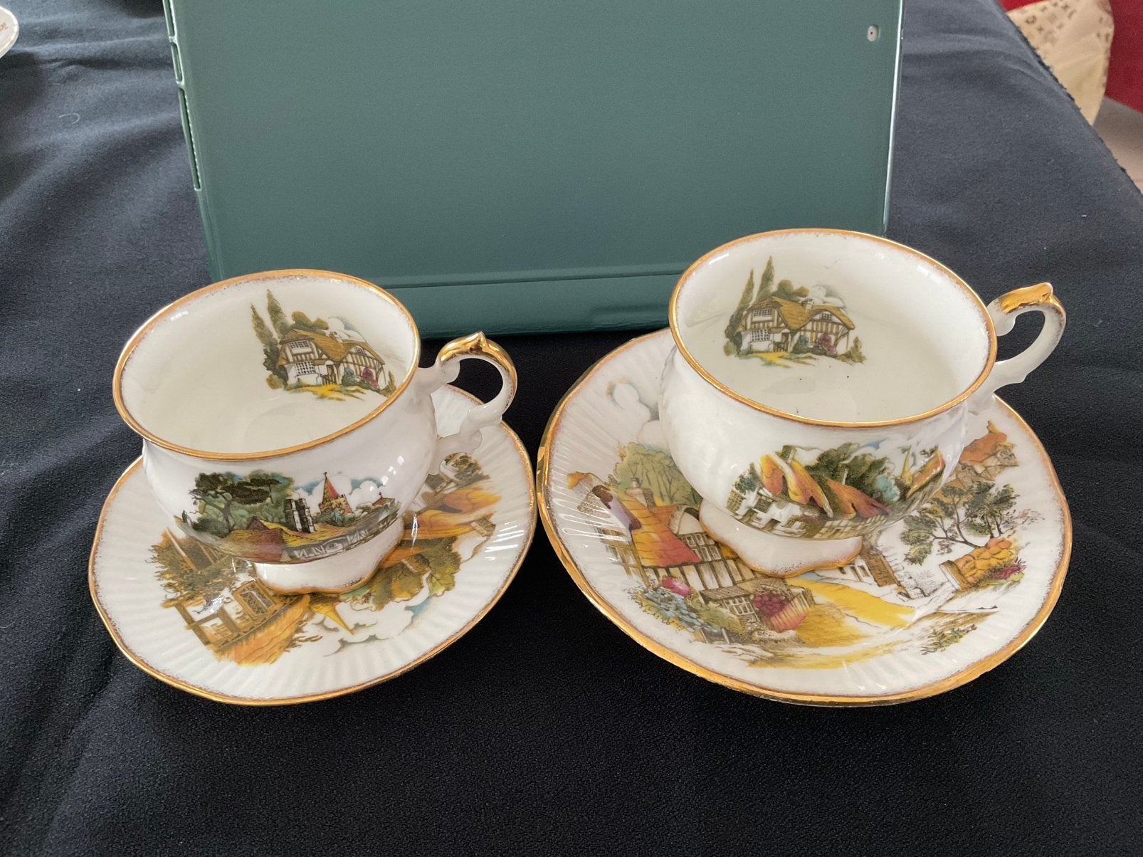 2 kop en schotel, Antiek en Kunst, Antiek | Servies los, Ophalen of Verzenden