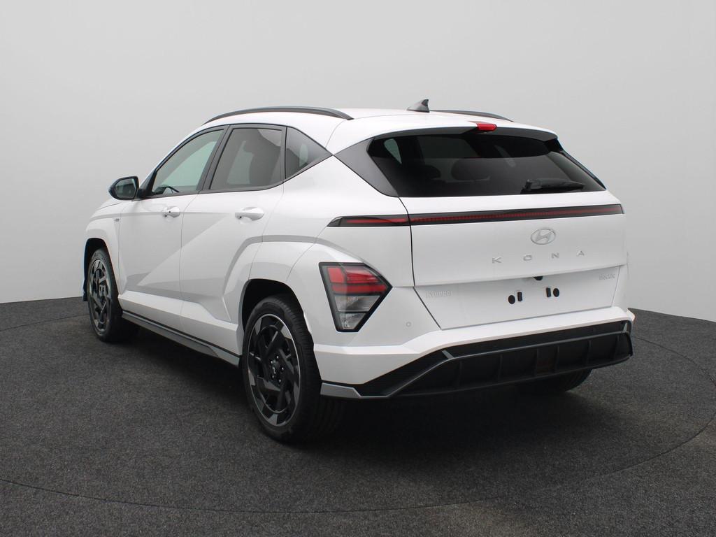 Hyundai Kona Electric N Line Business 64.8 kWh | Warmtepomp, Auto's, Hyundai, 12 maanden, Stof, Wit, Kona