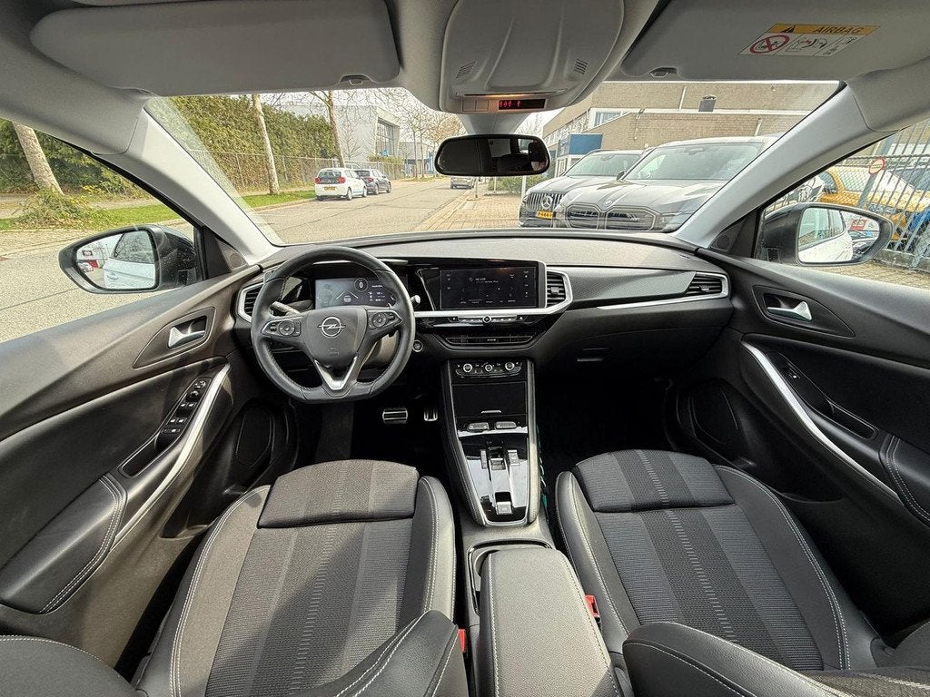 Opel Grandland 1.2 Turbo GS Automaat, Navi, Nieuwstaat Deale, Gebruikt, 1199 cc, Leder en Stof, Wit