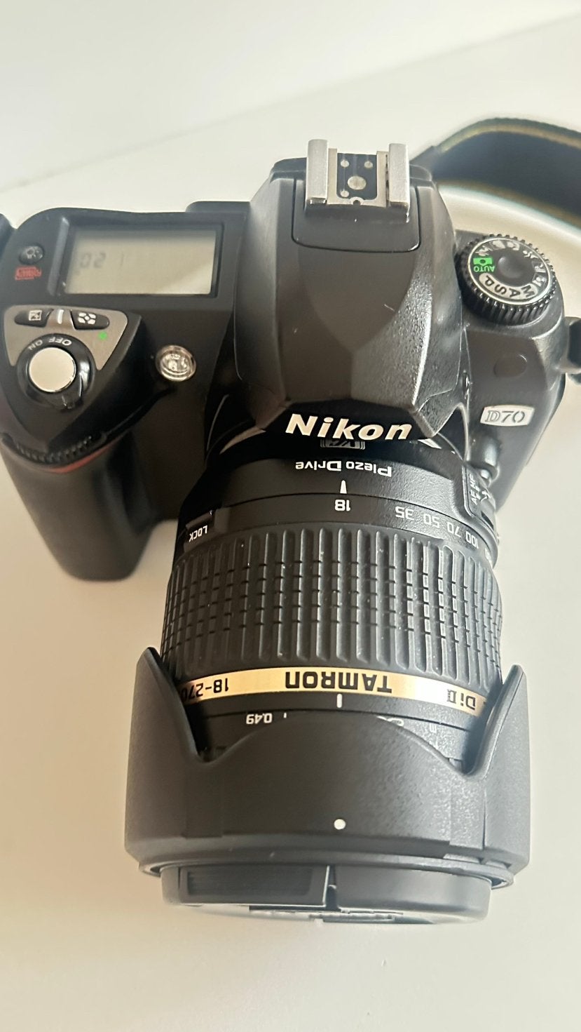 Nikon D70 DSLR + Tamron 18-270mm lens – complete set, Overige typen, Ophalen of Verzenden, Tamron, 270 mm
