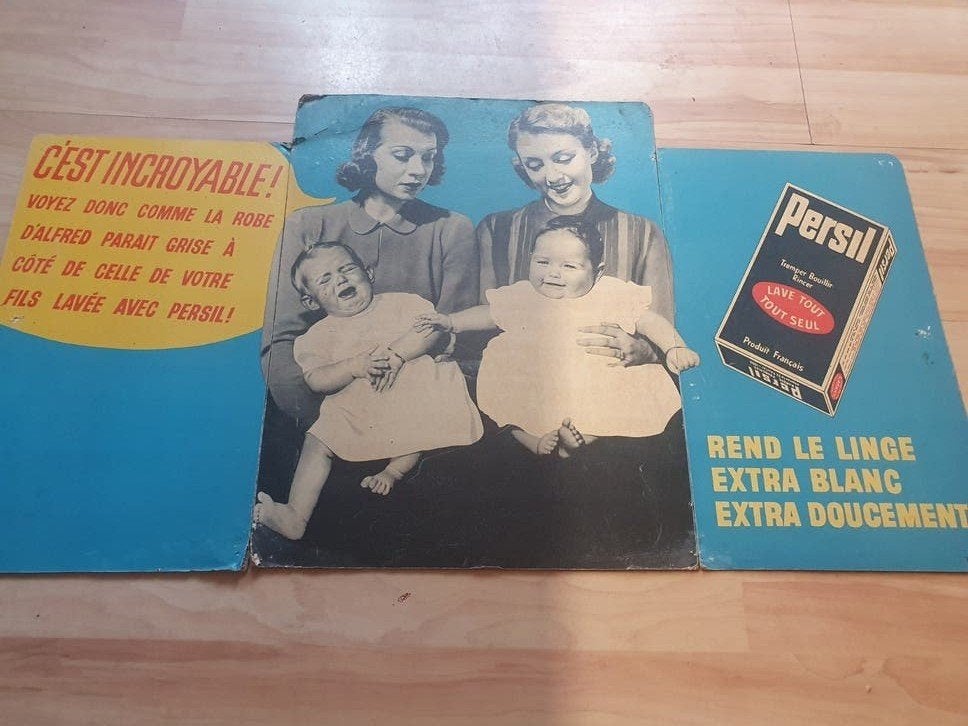 Reclame print van Persil, Ophalen of Verzenden, Gebruikt, Reclamebord
