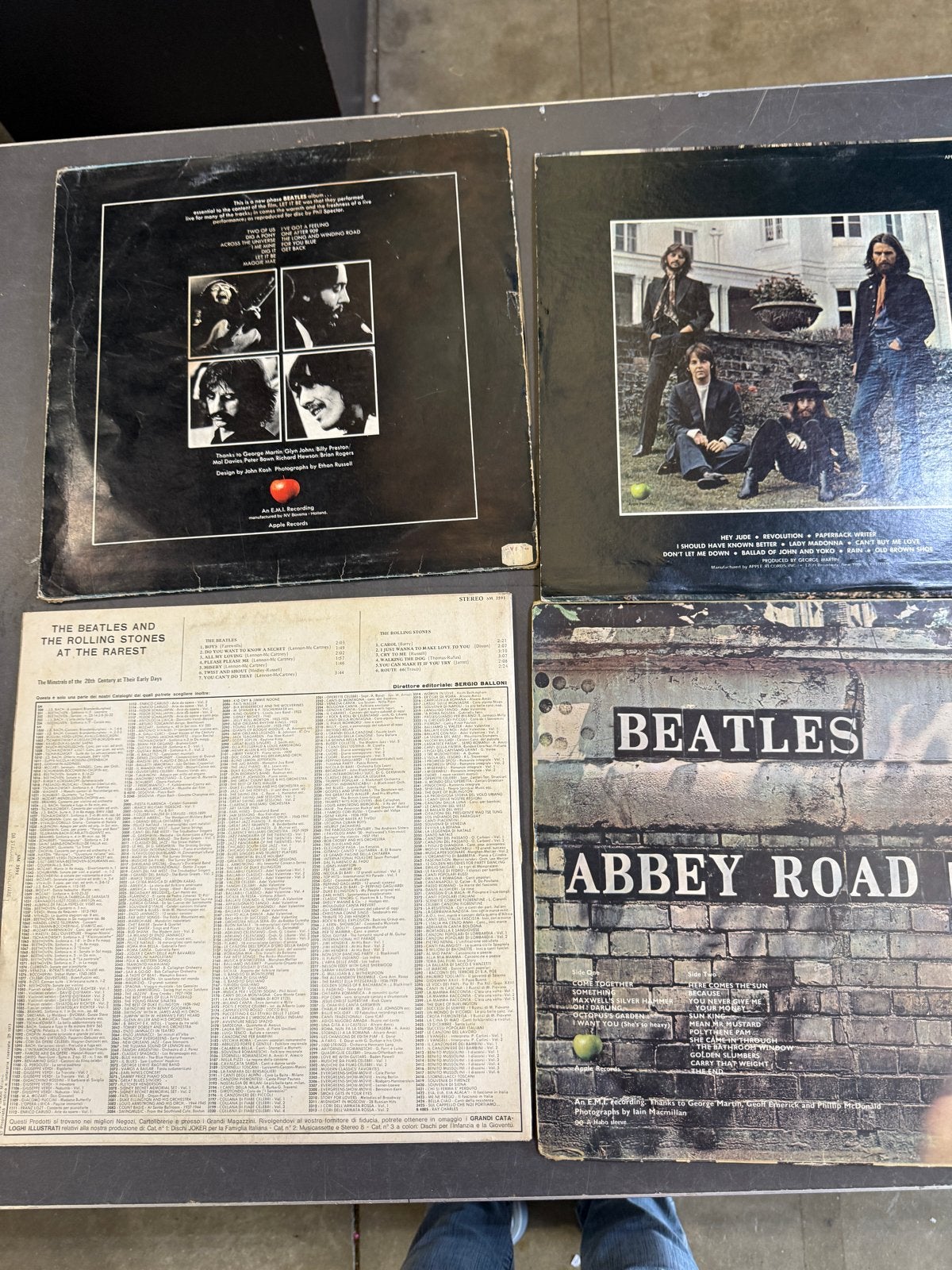 The Beatles & The Rolling Stones LP's - Let It Be & Abbey Ro, Gebruikt, Originele persing, Ophalen of Verzenden, 12 inch