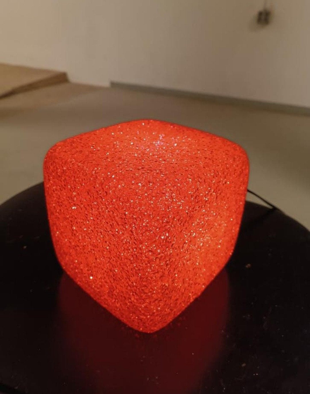 Cube tafellamp, Christian Koban voor DOM, rood, Tweedehands, Kunststof, Tweedehands, Ophalen of Verzenden