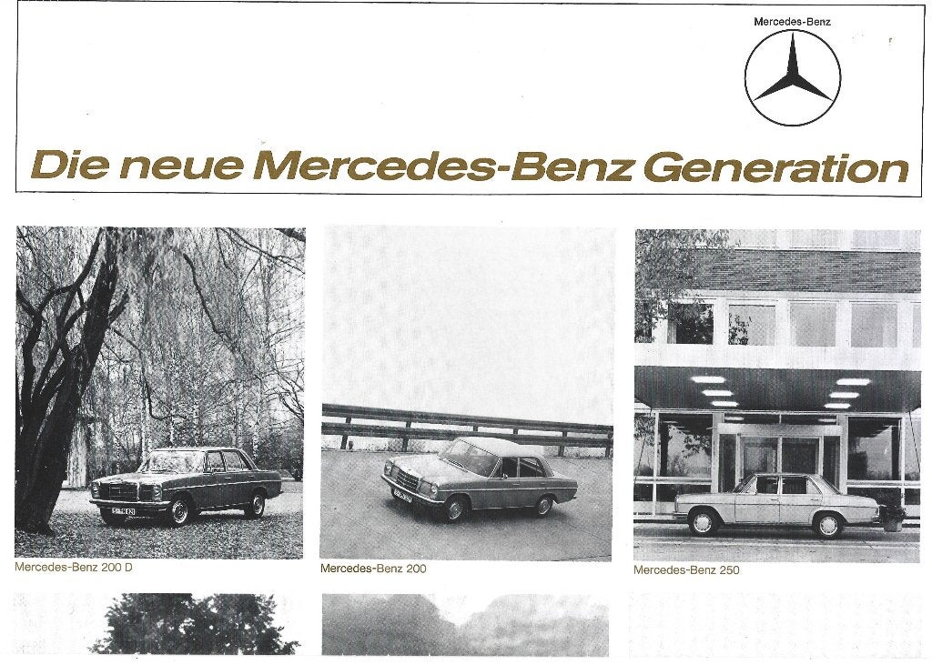 Mercedes Benz nieuwe generatie folder (mb42) auto, Verzenden, Zo goed als nieuw, Mercedes