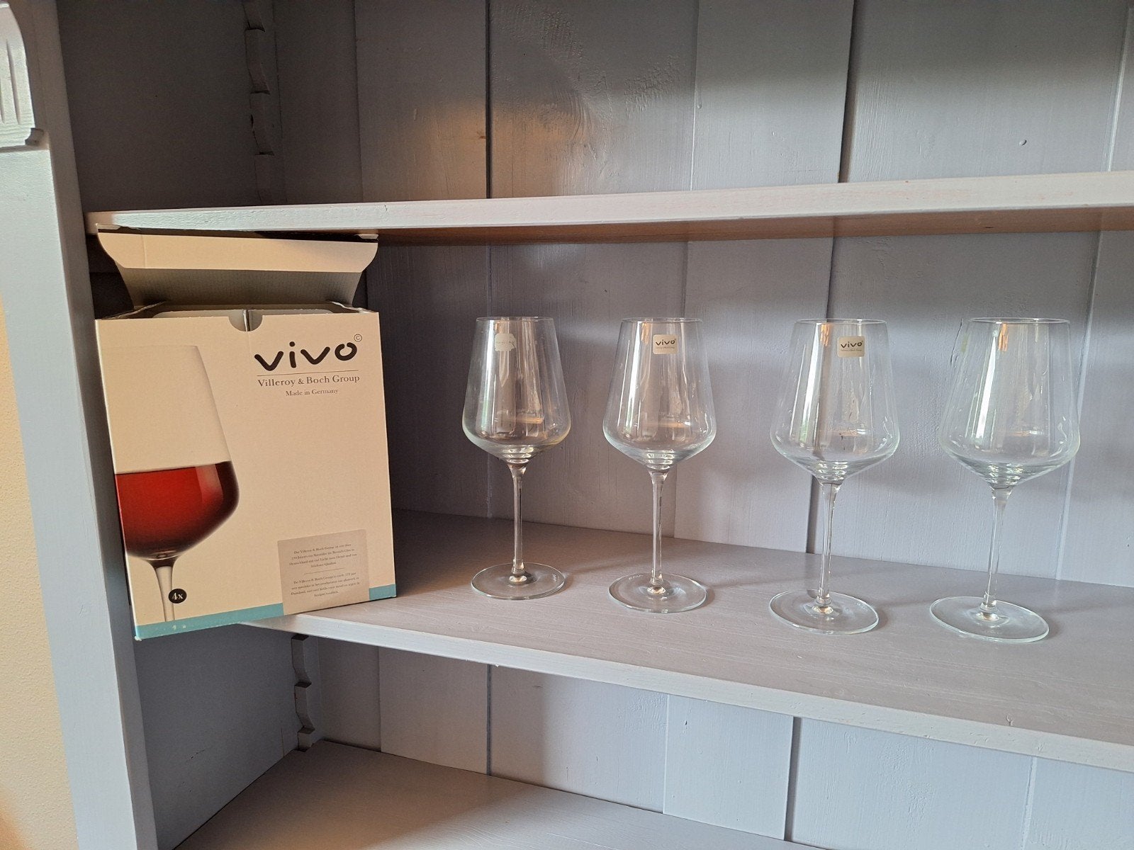 Vivo – Villeroy & Boch Group – Rodewijnglazen Set van 4, AH, Ophalen, Nieuw, Villeroy & Boch, Glas of Glazen