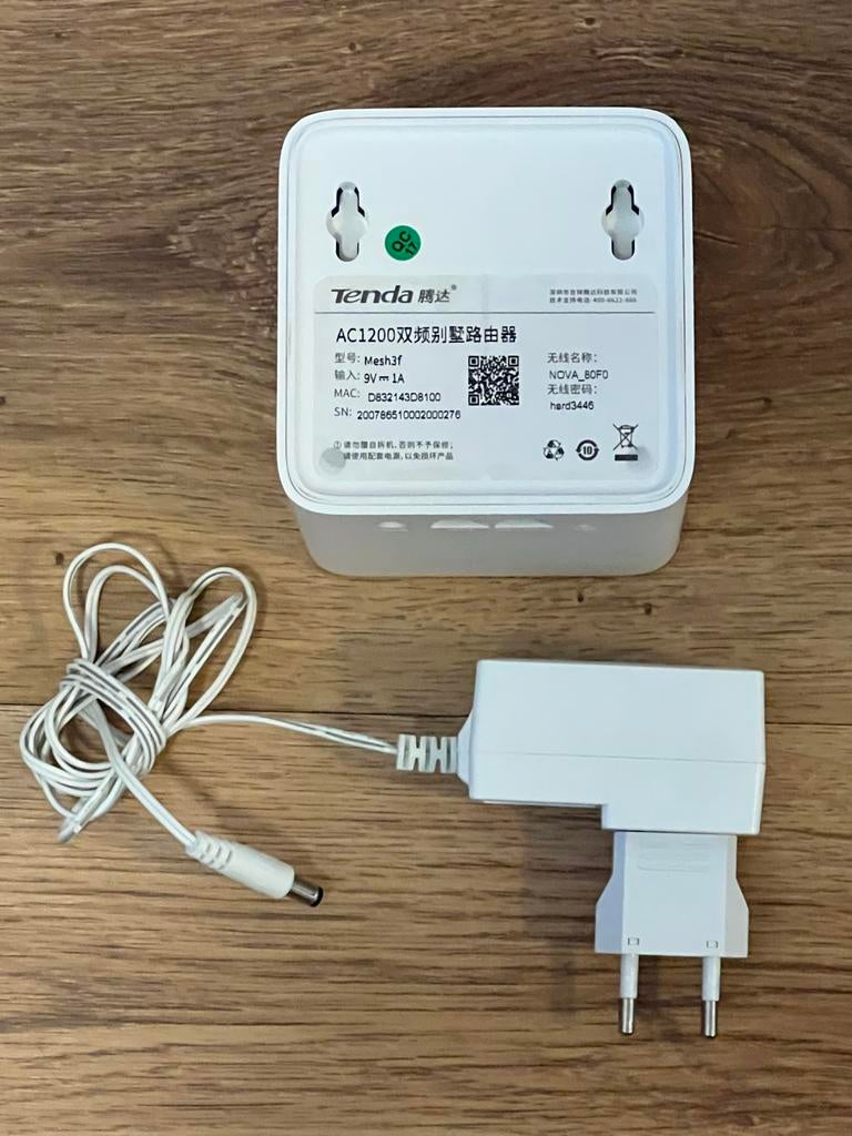 Tenda AC1200 Mesh3f Dual-Band Router, Ophalen of Verzenden, Zo goed als nieuw