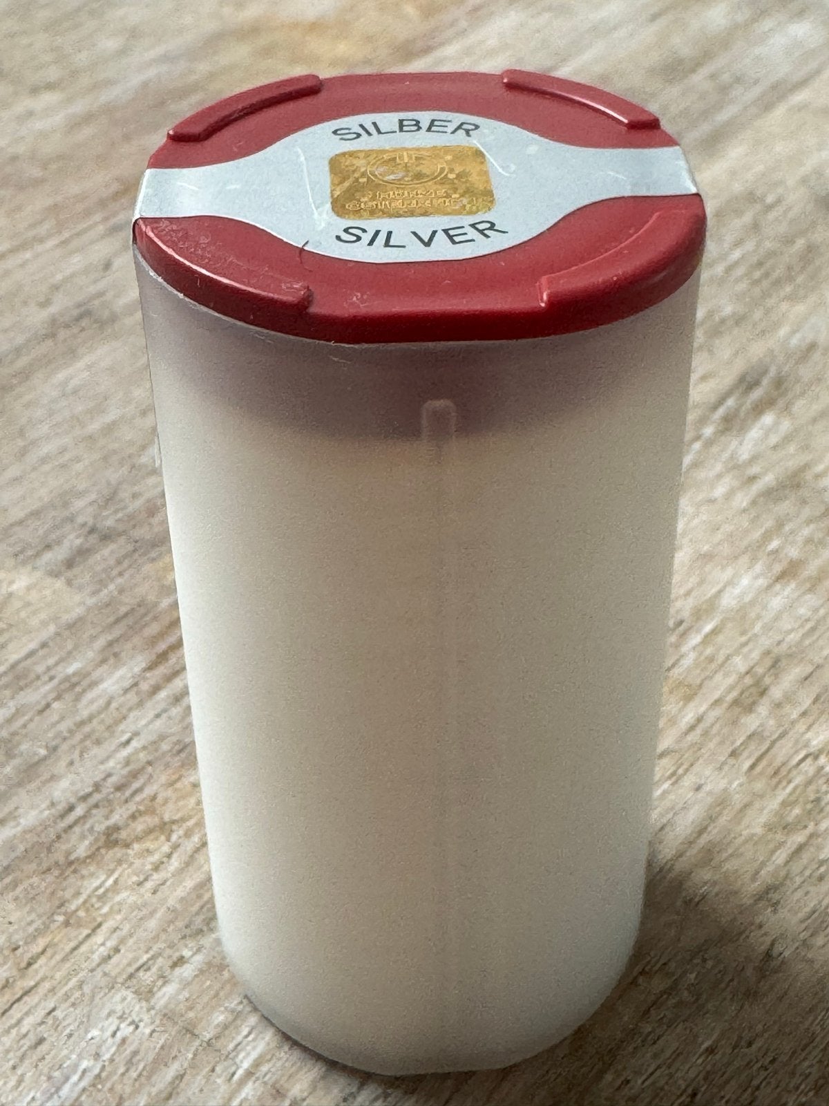 Tube met zilveren munten van Münze Österreich, Ophalen of Verzenden, Zilver