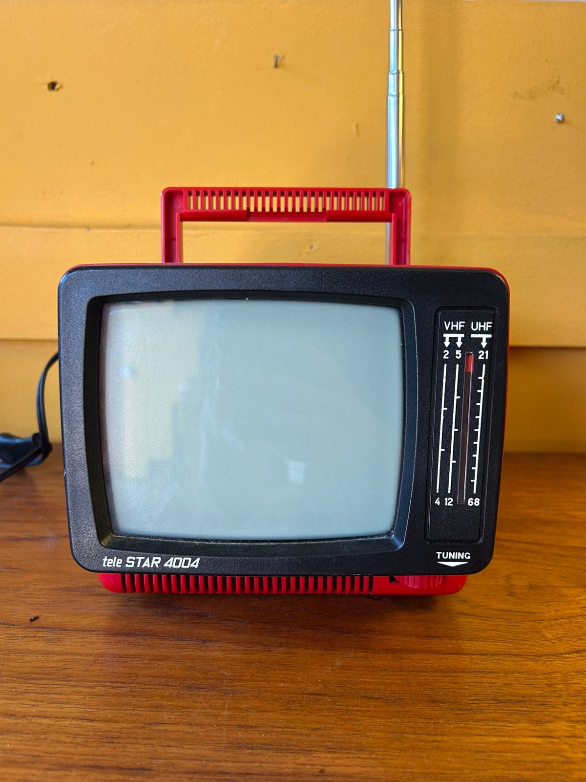 Vintage jaren 70 rode tele star 4004 tv/ televisie, Audio, Tv en Foto, ?, Zo goed als nieuw, ?, ?