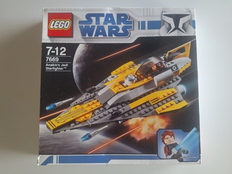 LEGO Star Wars 7669 Anakin's Jedi Starfighter, Star Wars, Verzenden, Lego, Zo goed als nieuw