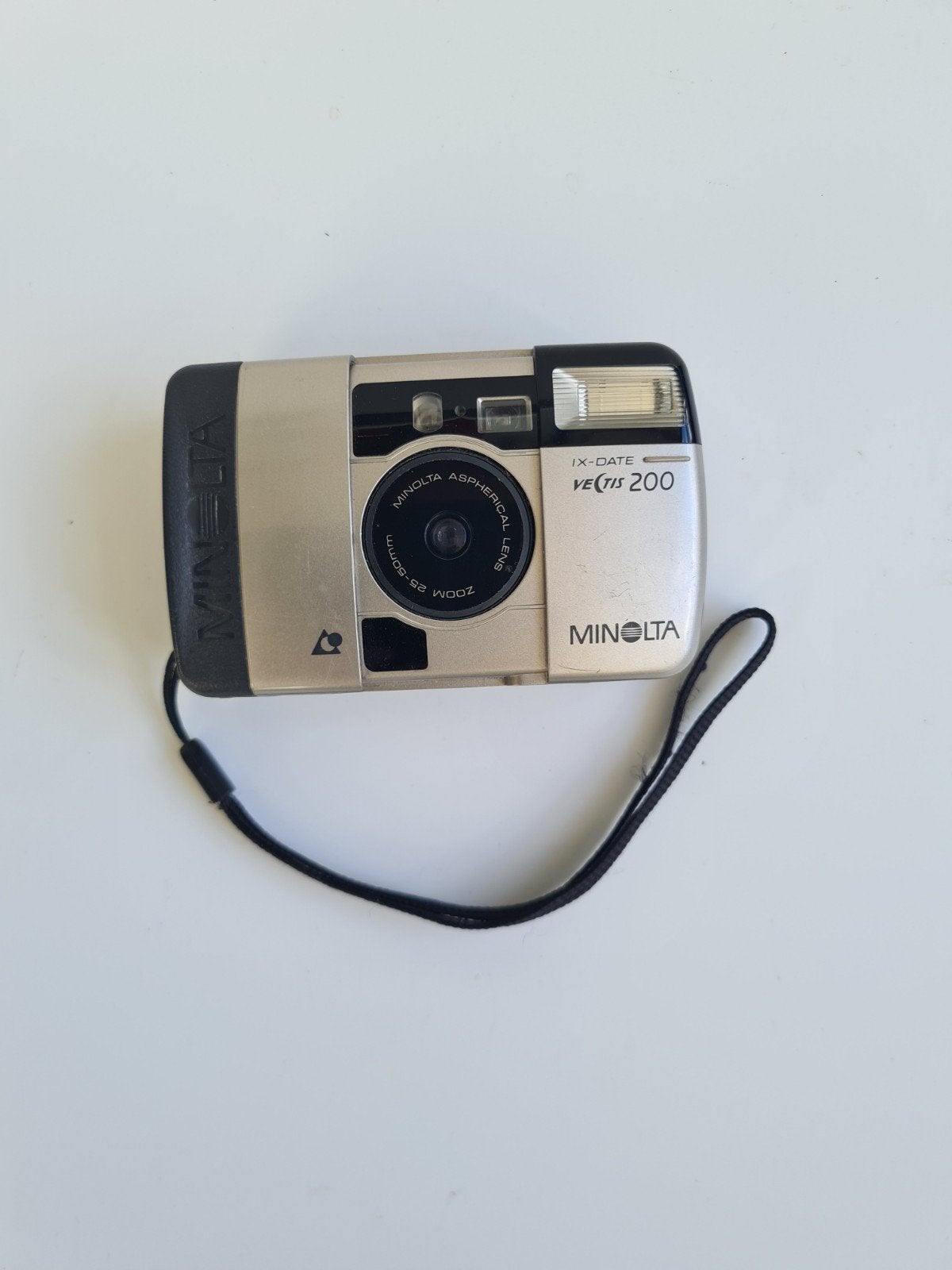 Minolta Vectis 200 ix-date APS camera met polsriem, Audio, Tv en Foto, Fotocamera's Analoog, Verzenden, Gebruikt, Compact, Minolta