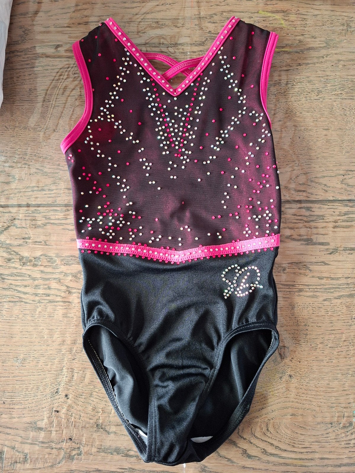 Sparkle and Dream turnpakje Neon Lisa (maat INT: 110-116), Sport en Fitness, Turnen, Ophalen of Verzenden, Zo goed als nieuw, Turnpak(je)