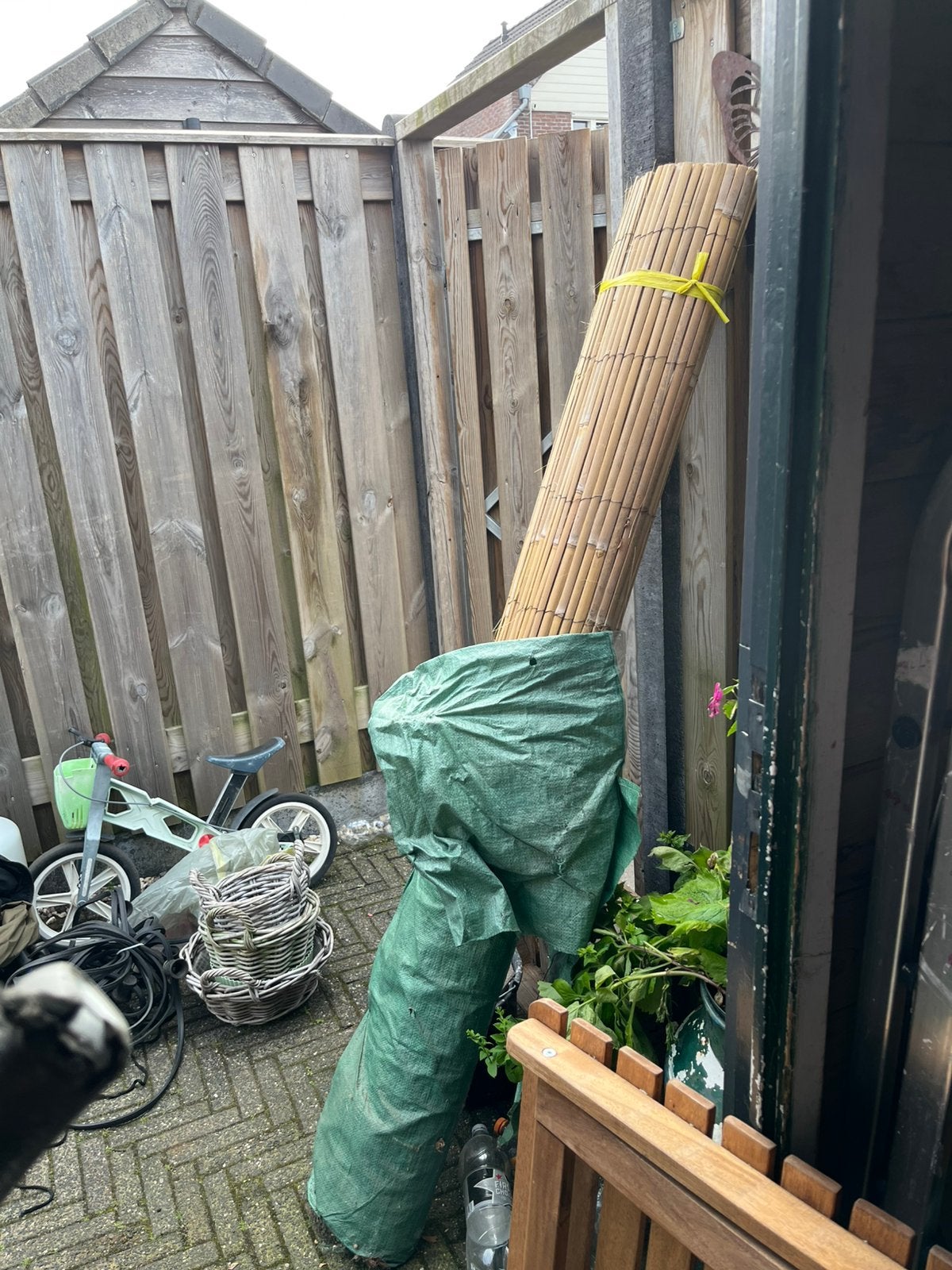 Schutting bamboe, Tuin en Terras, Schuttingen, Ophalen, Overige materialen, 1 tot 2 meter, Minder dan 3 meter