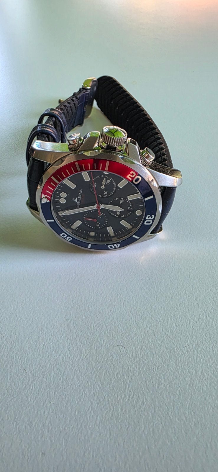 Jacques Lemans Herenhorloge, Overige merken, Leer, Staal, Polshorloge