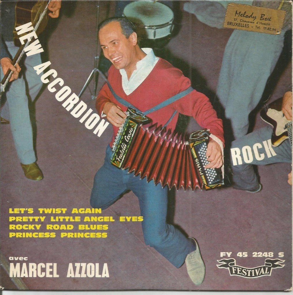Marcel Azzola – New Accordion Rock (EP 1961), Cd's en Dvd's, Vinyl Singles, 7 inch, Zo goed als nieuw, Pop, EP