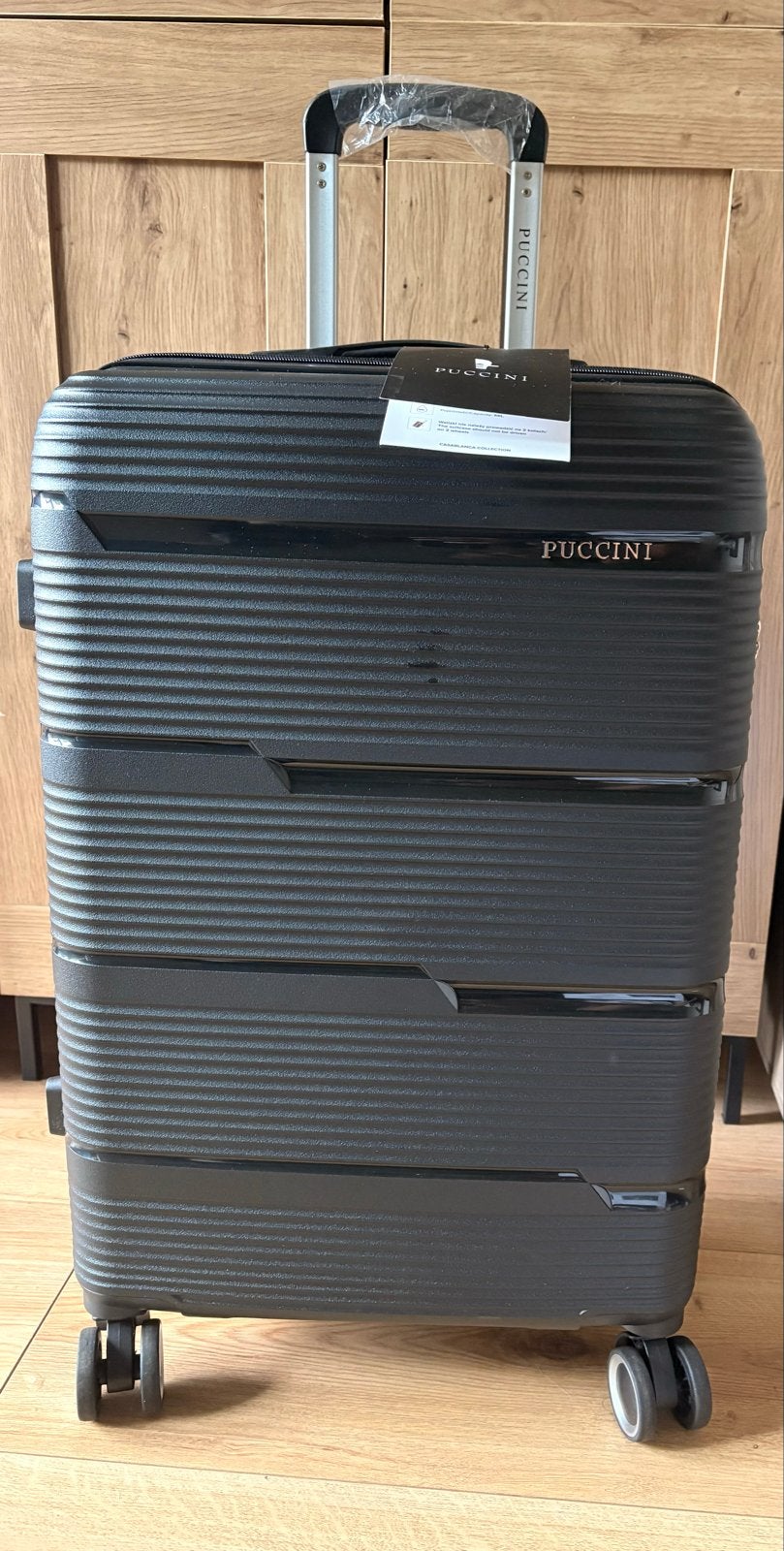 Nieuwe Puccini koffer met dubbele wieltjes, Sieraden, Tassen en Uiterlijk, Hard kunststof, Nieuw, 35 tot 45 cm, Wieltjes