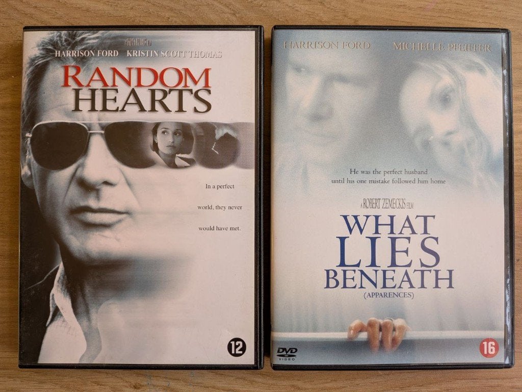 2× DVD | Random Hearts 1999 + What Lies Beneath 2000 ( ZGAN), Ophalen, Engels, Nederlands, Zo goed als nieuw
