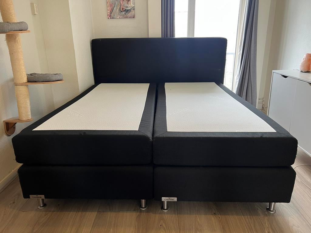 Caresse Silver 4750 boxspring, Ophalen, Zo goed als nieuw, Tweepersoons