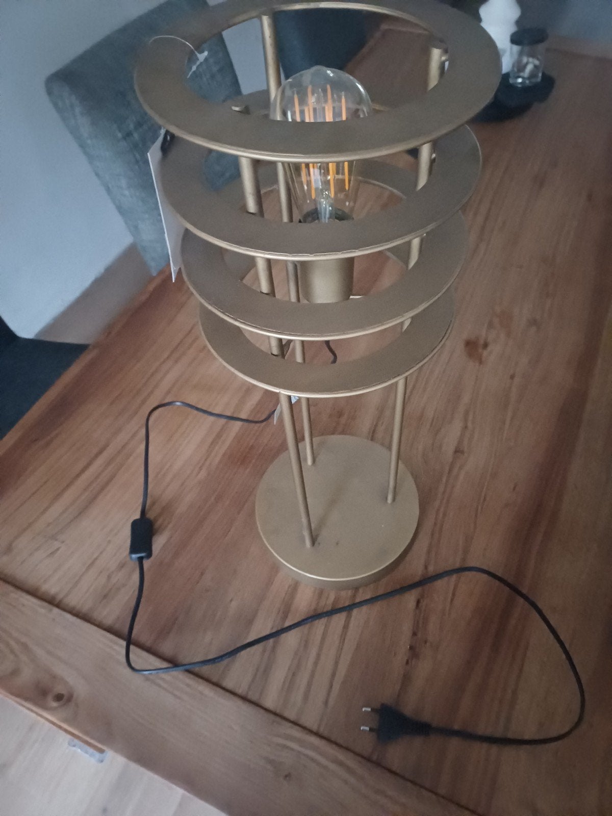 Nieuwe gouden tafellamp PTMD Collection, Overige merken, Goud, Nieuw, Ophalen of Verzenden